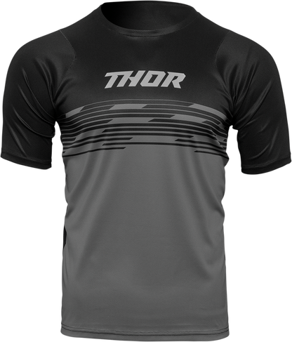 THOR Assist Shiver Short-Sleeve Jersey - Black/Gray - 2XL 5120-0173