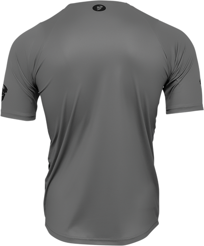 THOR Assist React Short-Sleeve Jersey - Gray/Purple - Large 5120-0177