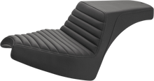 SADDLEMEN Step-Up Seat - Front Tuck-n'-Roll/Rear Smooth - Black - Chief I21-04-171