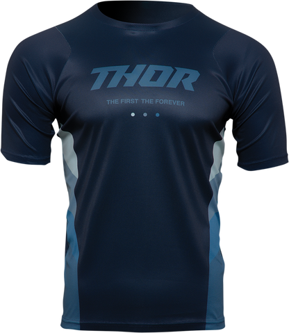 THOR Assist React Short-Sleeve Jersey - Midnight/Teal - XS 5120-0180