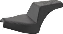SADDLEMEN Step-Up Seat - Front Smooth/Rear Lattice Stitch - Black - Chief I21-04-173