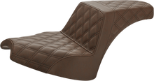 SADDLEMEN Step-Up Seat - Full Lattice Stitch - Brown - Chief I21-04-175BR
