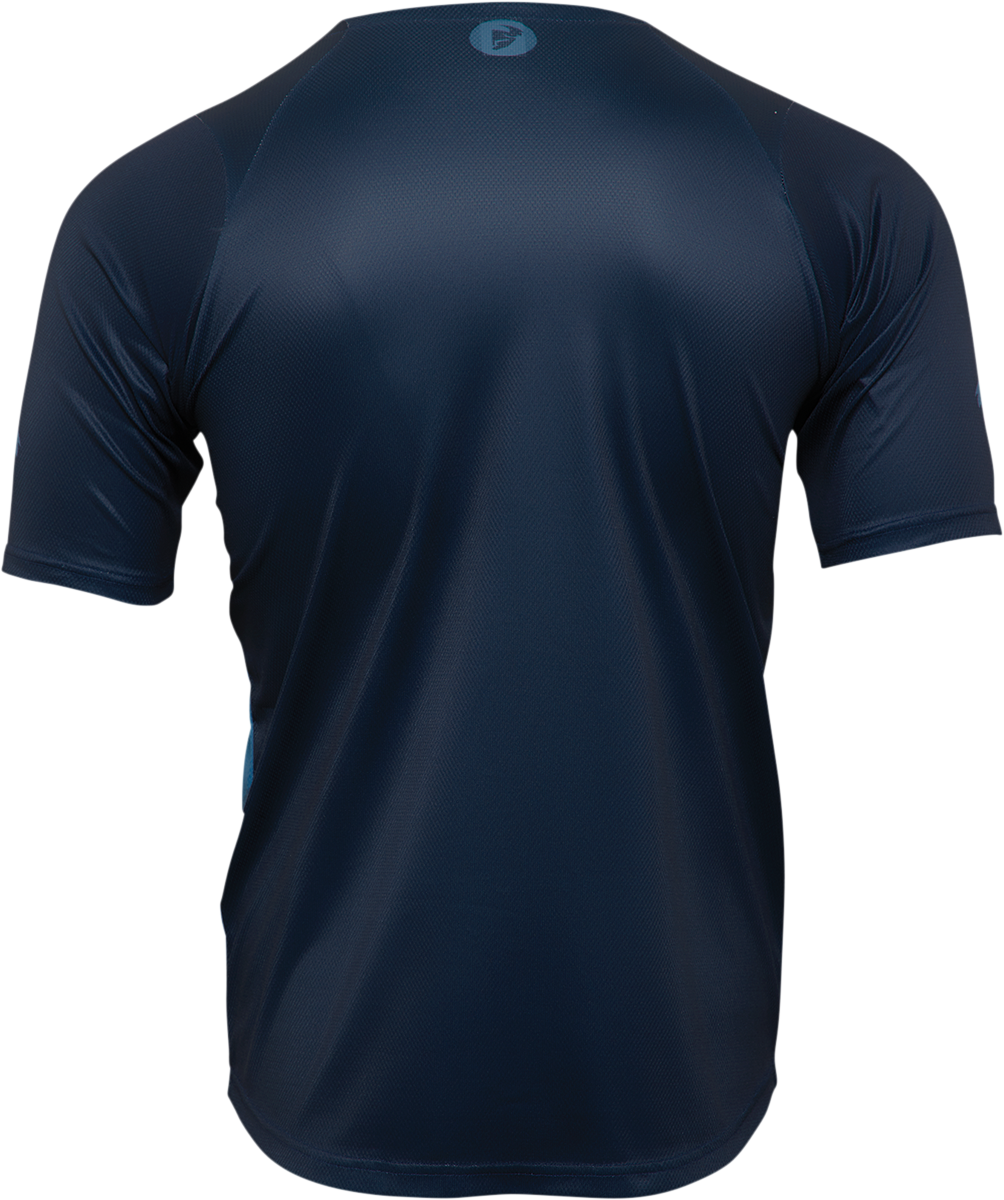 THOR Assist React Short-Sleeve Jersey - Midnight/Teal - Medium 5120-0182