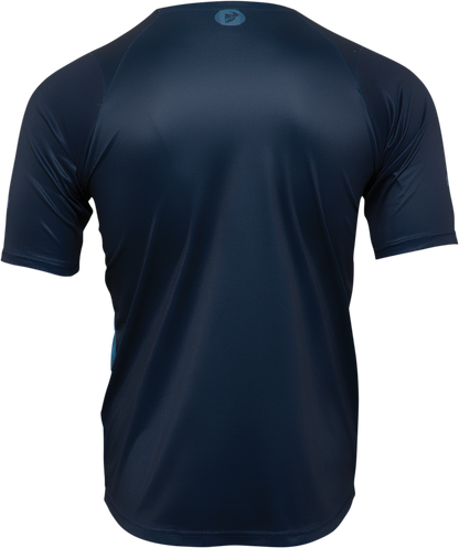 THOR Assist React Short-Sleeve Jersey - Midnight/Teal - Medium 5120-0182