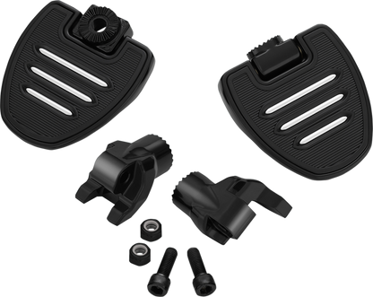 SHOW CHROME Mini Driver Floorboards - Black - Ryker 41-414BK