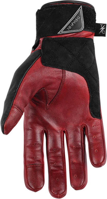 THRASHIN SUPPLY CO. Boxer Gloves - Red - Small TBG-02-08