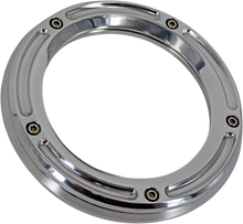 TRASK Assault Derby Cover with Window - Chrome - Softail TM-0042CH