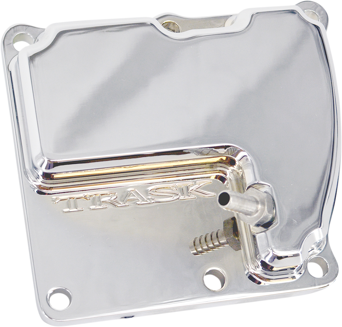 TRASK CheckM8™ Vented Transmission Top Cover - Chrome TM-2041CH