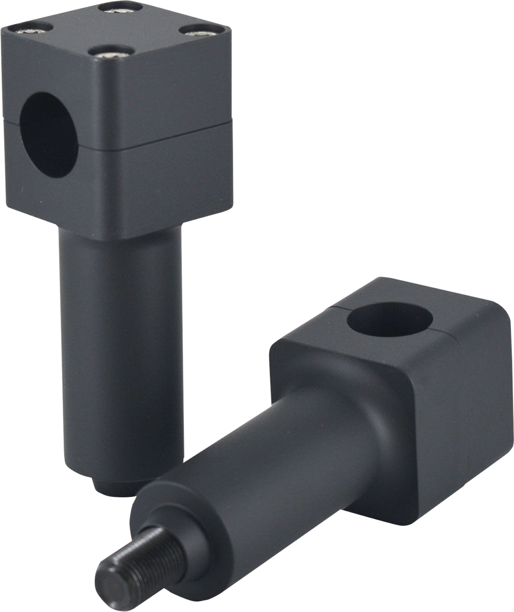 WILD 1 Springer Risers - 4" - Satin Black WO534B