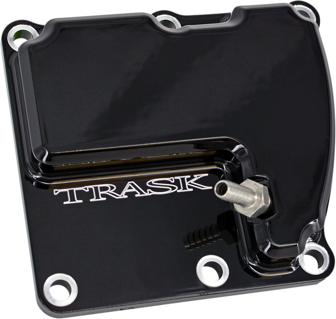 TRASK CheckM8™ Vented Transmission Top Cover - Black TM-2041BK