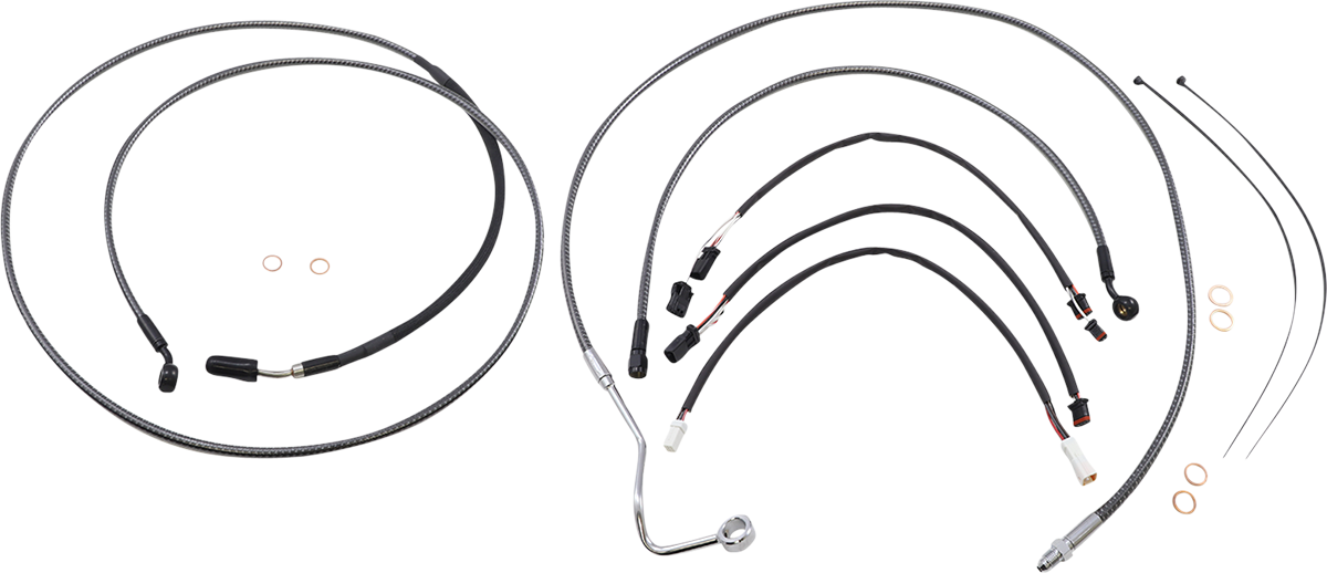 MAGNUM SHIELDING KARBONFIBR Designer Handlebar Installation Kit - 12"-14" - '17-'20 FLH 787851