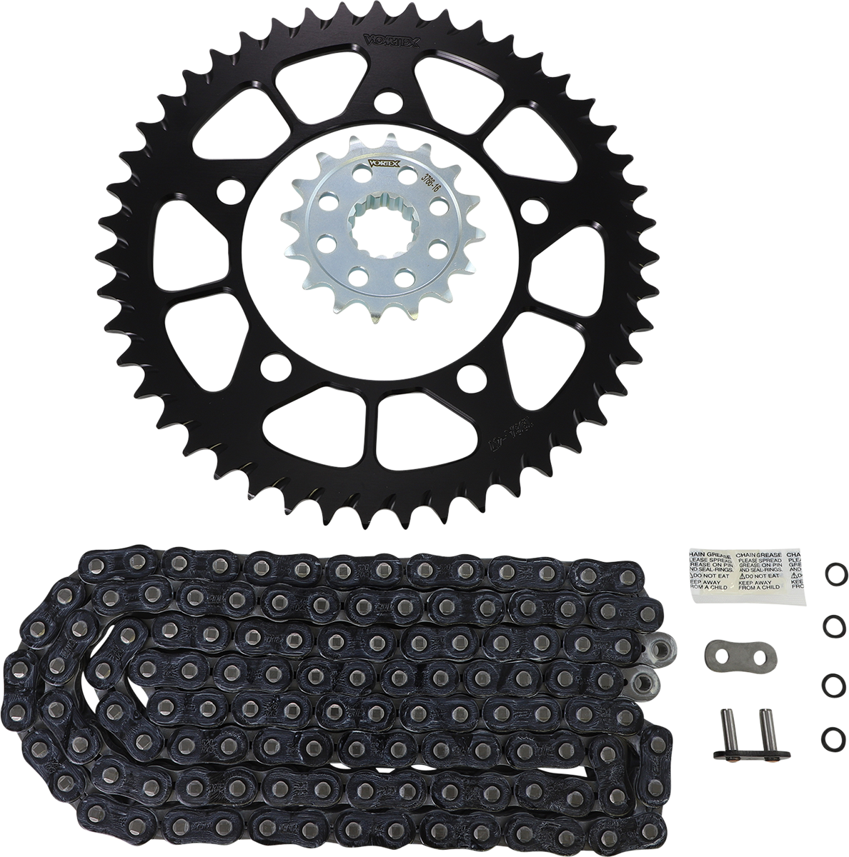 VORTEX Chain and Sprocket Kit - HFRA - Black - BMW S1000RR CK7613