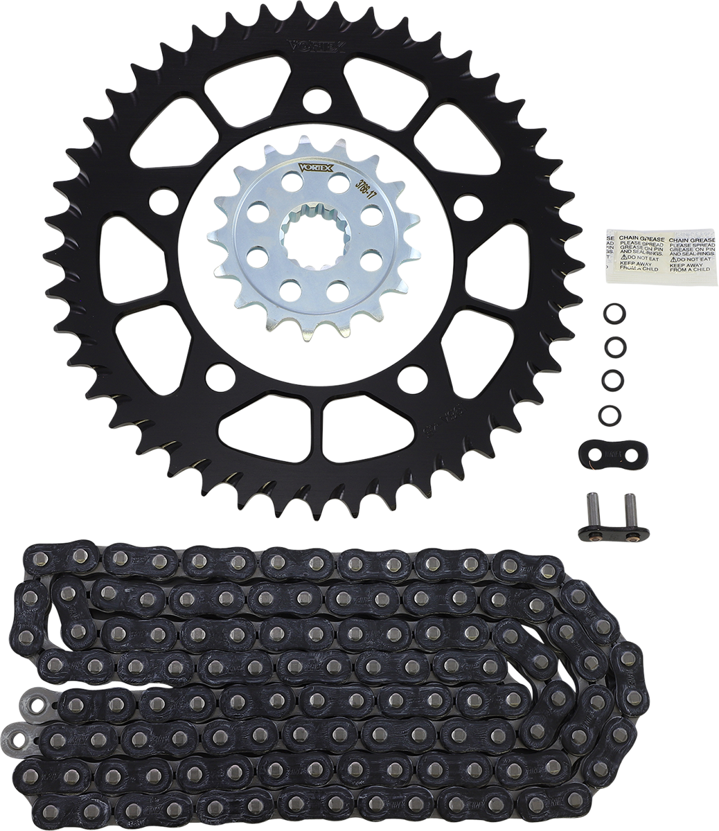 VORTEX Chain and Sprocket Kit - SSA - Black - BMW S1000RR CK7617