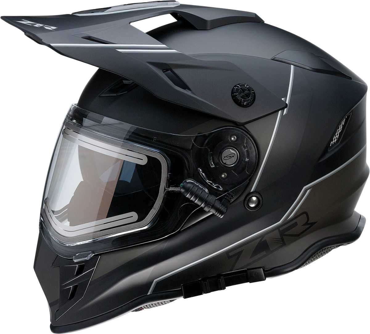 Z1R Range Snow Helmet - Bladestorm - Electric - Dual Pane - Black/White - Small 0101-14048
