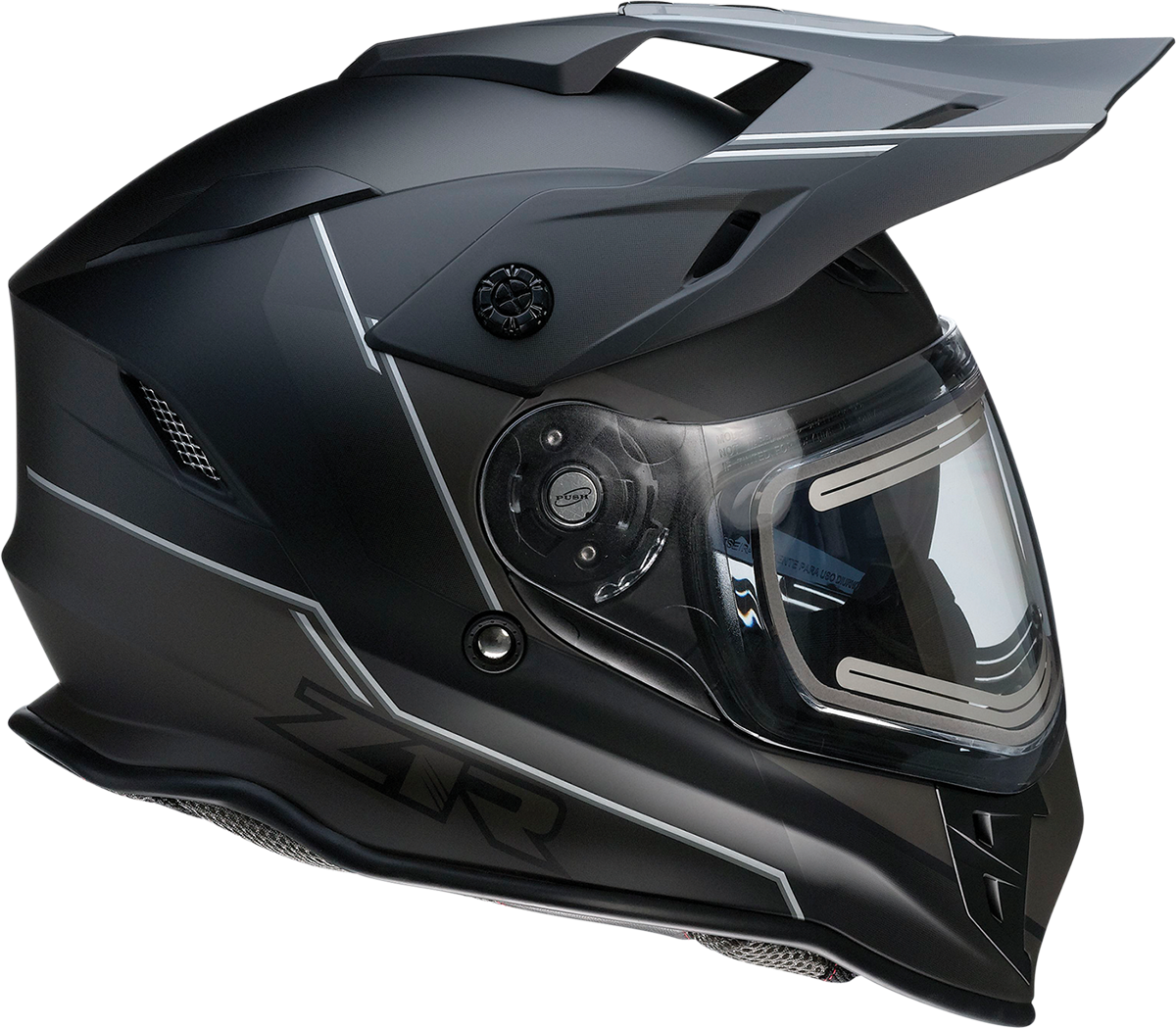 Z1R Range Snow Helmet - Bladestorm - Electric - Dual Pane - Black/White - Medium 0101-14049