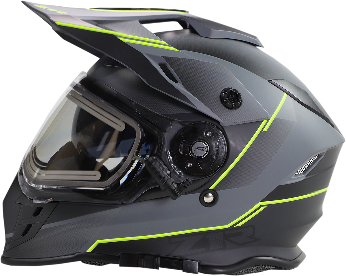 Z1R Range Snow Helmet - Bladestorm - Electric - Dual Pane - Gray/Black/Hi-Viz Yellow - Small 0101-14066