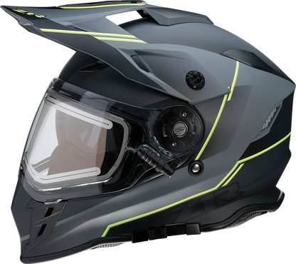 Z1R Range Snow Helmet - Bladestorm - Electric - Dual Pane - Gray/Black/Hi-Viz Yellow - Medium 0101-14067