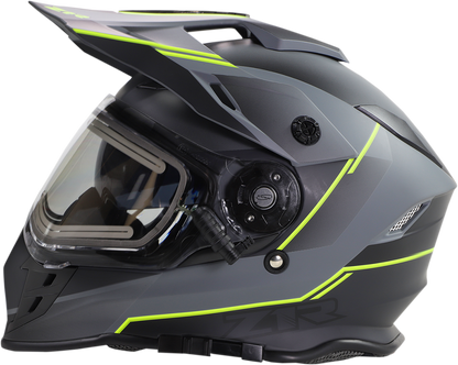 Z1R Range Snow Helmet - Bladestorm - Electric - Dual Pane - Gray/Black/Hi-Viz Yellow - 2XL 0101-14070