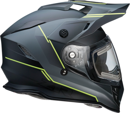 Z1R Range Snow Helmet - Bladestorm - Electric - Dual Pane - Gray/Black/Hi-Viz Yellow - Large 0101-14068