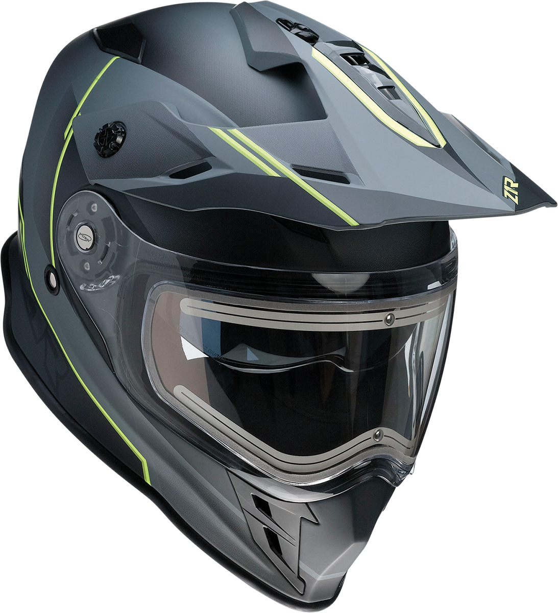 Z1R Range Snow Helmet - Bladestorm - Electric - Dual Pane - Gray/Black/Hi-Viz Yellow - Small 0101-14066