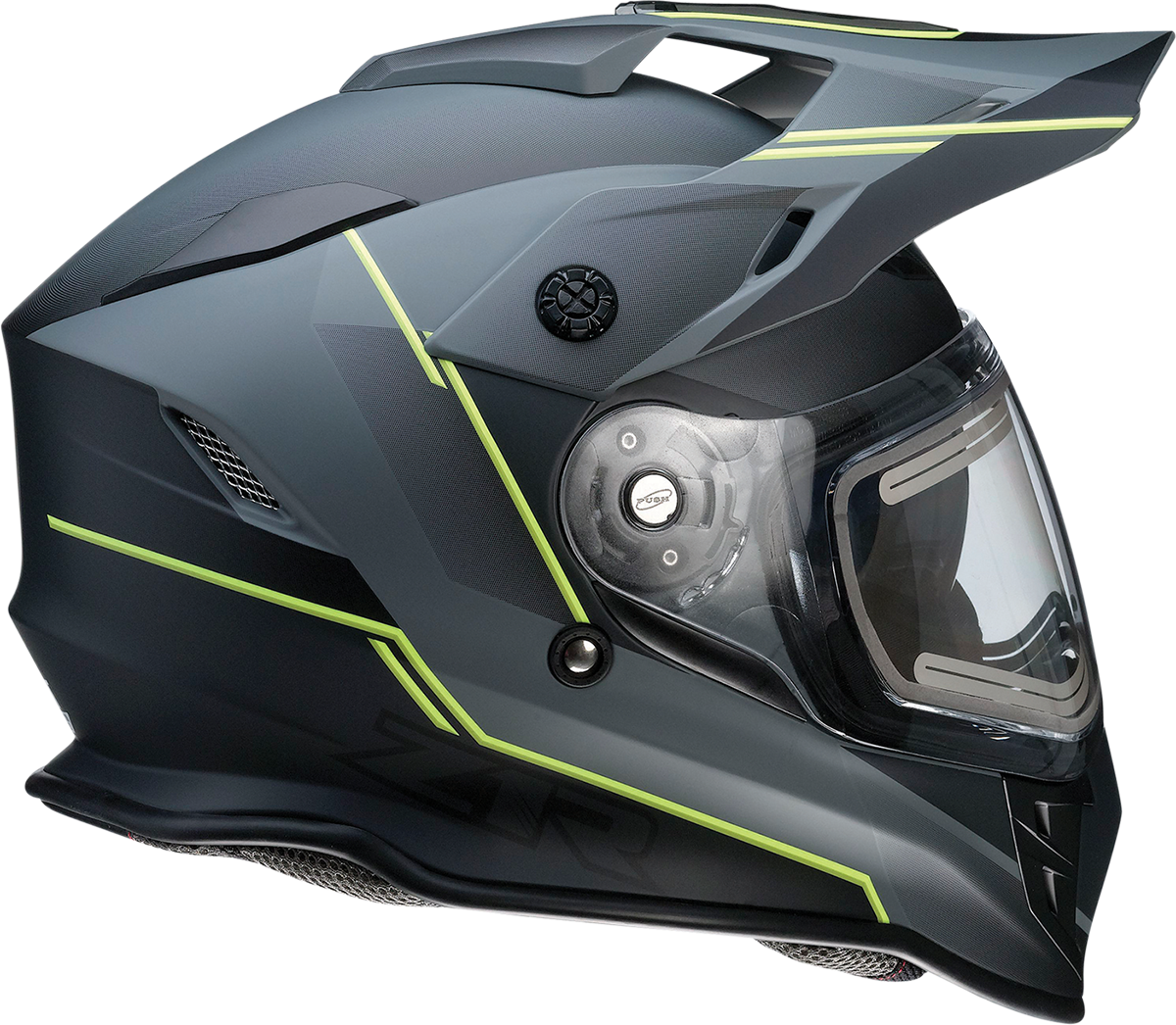 Z1R Range Snow Helmet - Bladestorm - Electric - Dual Pane - Gray/Black/Hi-Viz Yellow - 2XL 0101-14070