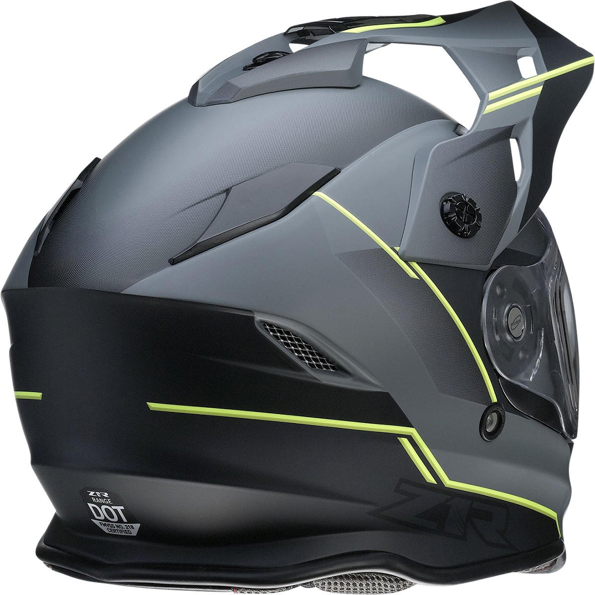Z1R Range Snow Helmet - Bladestorm - Electric - Dual Pane - Gray/Black/Hi-Viz Yellow - 2XL 0101-14070
