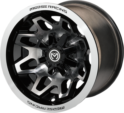 MOOSE OFFROAD Wheel - 416X - Front/Rear - Machined Black - 12x7 - 4/156 - 4+3 416M127156GBMF4