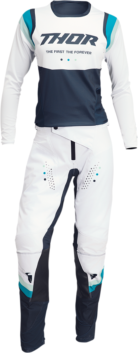 THOR Women's Pulse Rev Pants - White/Midnight - US 9/10 2902-0292