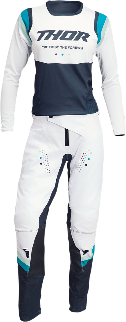 THOR Women's Pulse Rev Pants - White/Midnight - US 9/10 2902-0292
