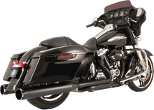 S&S CYCLE El Dorado Dual Exhaust System - Black - Black Thruster 550-0700C
