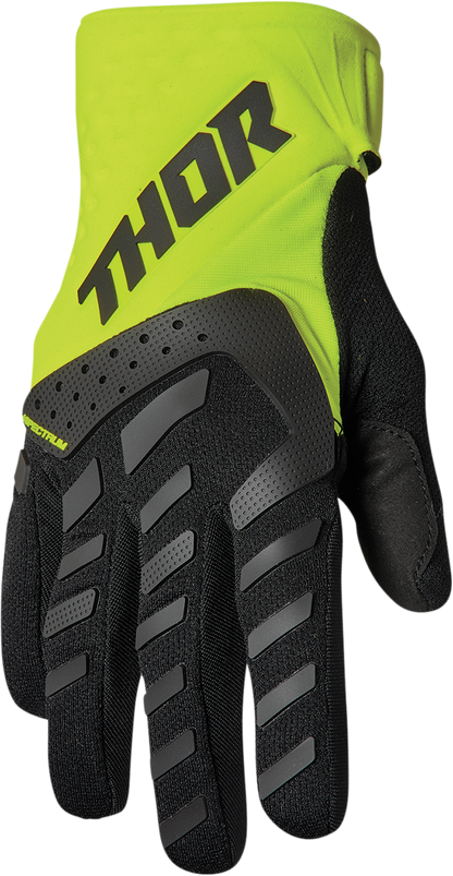 THOR Youth Spectrum Gloves - Black/Acid - 2XS 3332-1617
