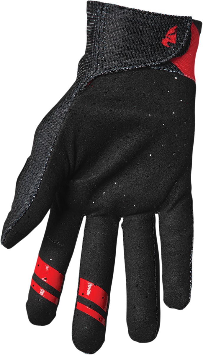 THOR Intense Assist Dart Gloves - Black/Red - Medium 3360-0052