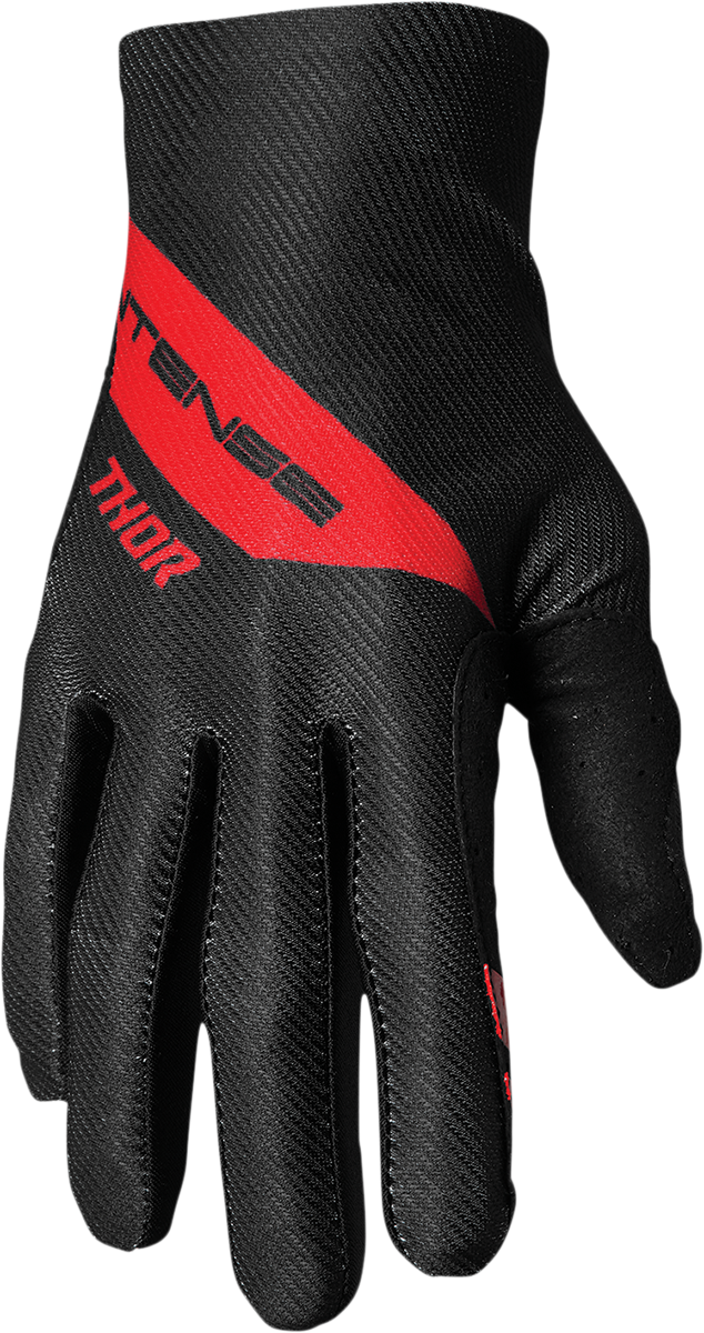 THOR Intense Assist Dart Gloves - Black/Red - Medium 3360-0052