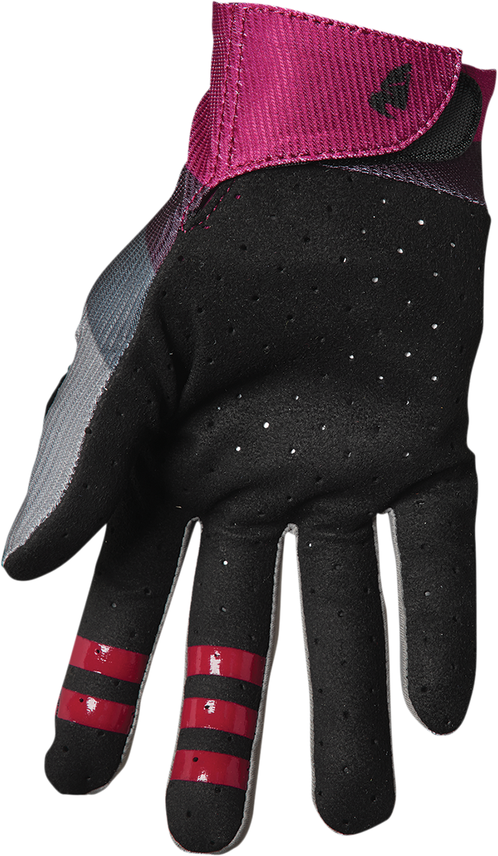 THOR Assist React Gloves - Gray/Purple - Medium 3360-0064