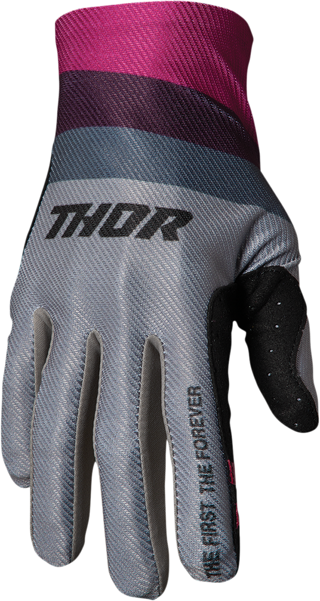 THOR Assist React Gloves - Gray/Purple - Large 3360-0065