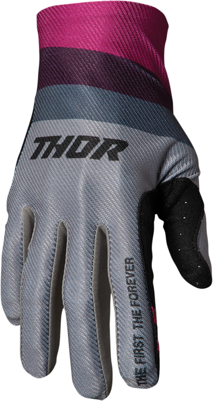 THOR Assist React Gloves - Gray/Purple - Large 3360-0065