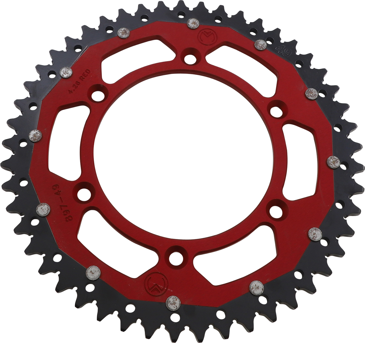 MOOSE OFFROAD Dual Sprocket - 49 Tooth - Red - Gas Gas 1210-897-49-13X
