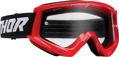 THOR Youth Combat Goggle - Racer - Red/Black 2601-3048
