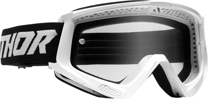 THOR Youth Combat Goggle - Racer - White/Black 2601-3046