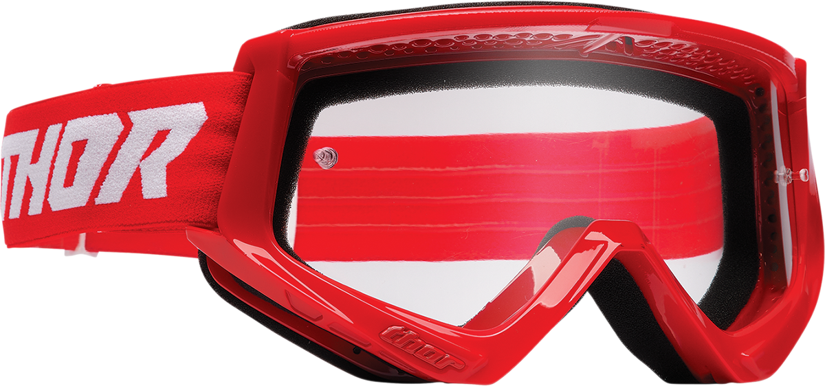 THOR Youth Combat Goggle - Racer - Red/White 2601-3053