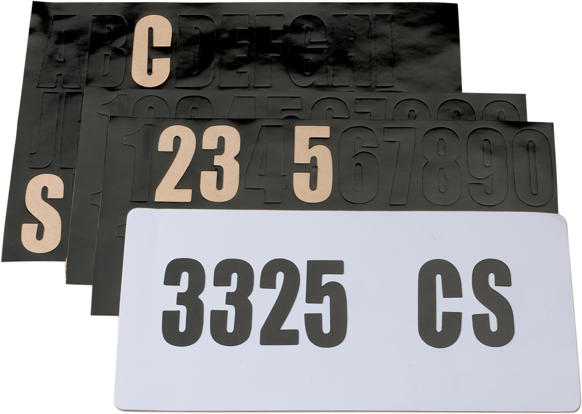 MOOSE OFFROAD License Plate Decal Kit M-01005