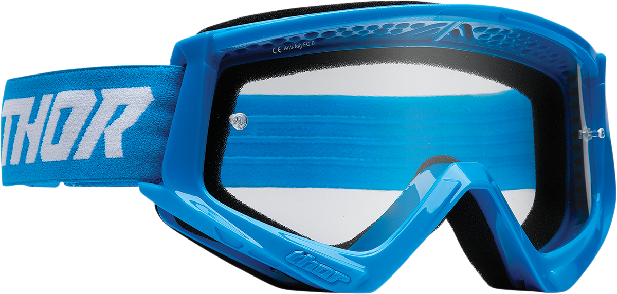 THOR Youth Combat Goggle - Racer - Blue/White 2601-3052