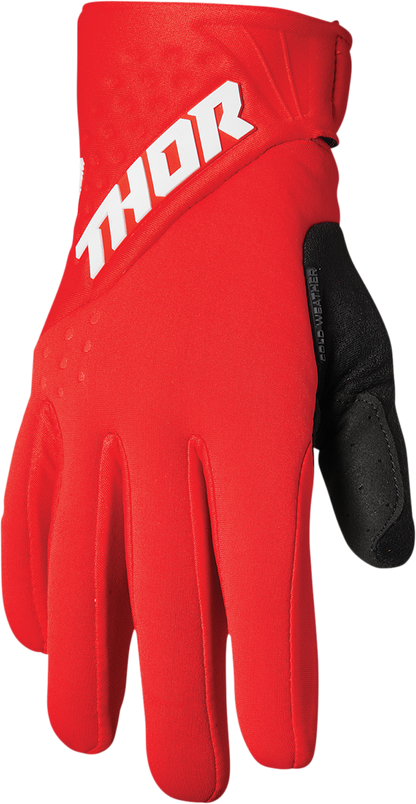 THOR Spectrum Cold Weather Gloves - Red/White - Medium 3330-6760