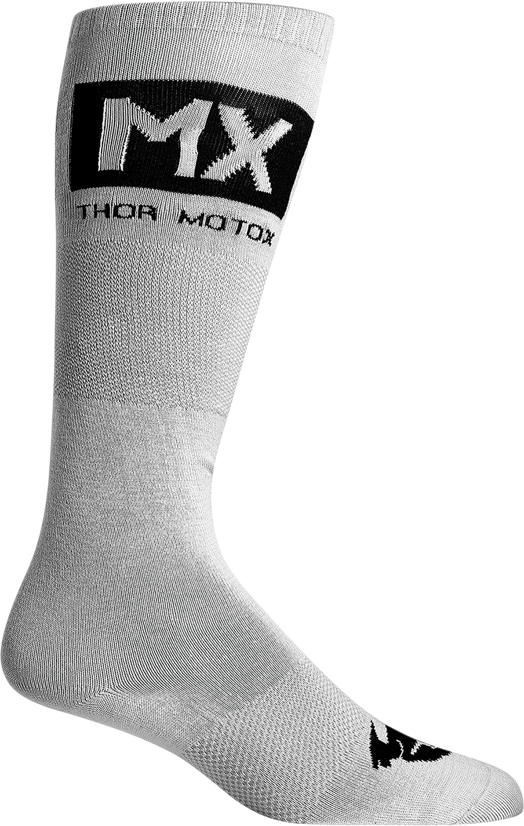 THOR MX Cool Socks - Gray/Black - Size 10-13 3431-0668
