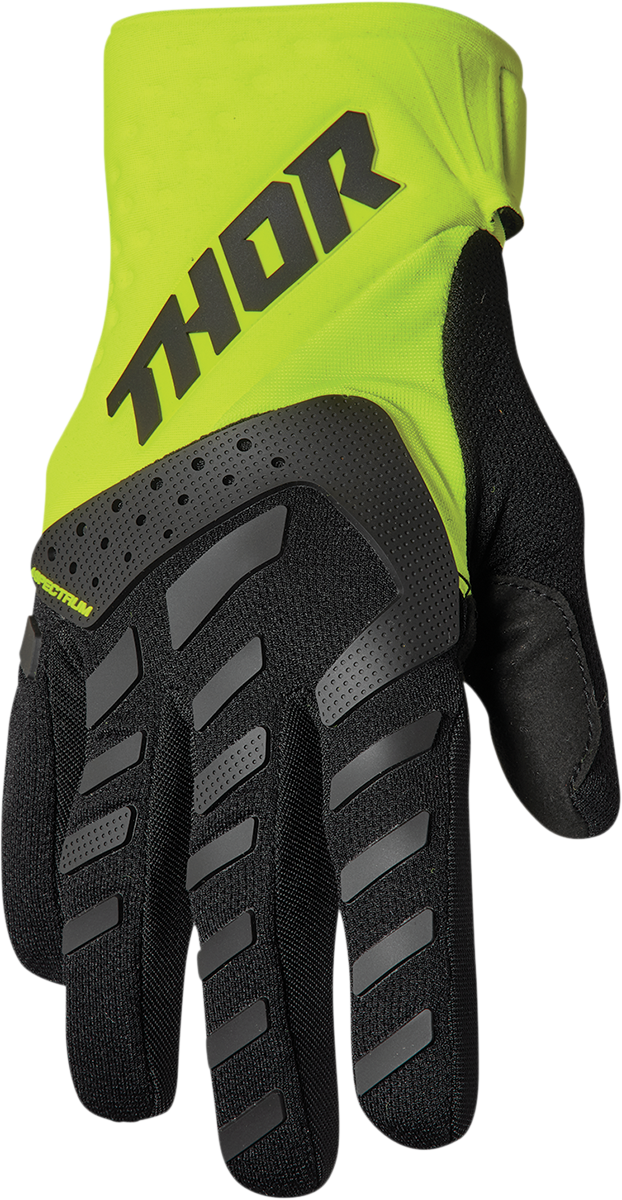 THOR Youth Spectrum Gloves - Black/Acid - Small 3332-1619