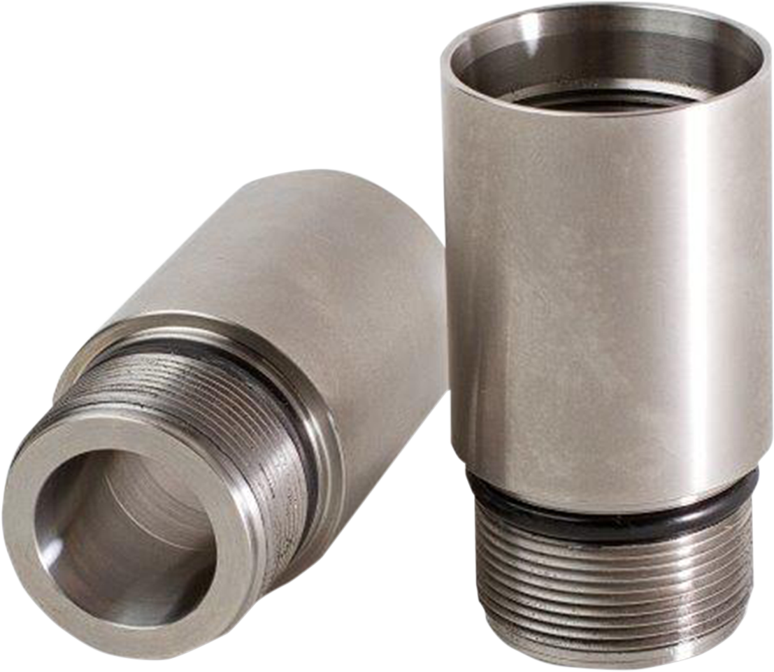 CYCLE VISIONS Fork Tube Extensions - 39 mm - Extends +2" - Chrome CV7139