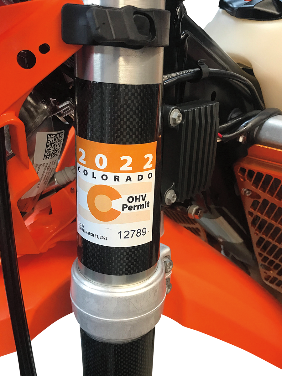 MOOSE OFFROAD Clip-On Registration Holder SH1