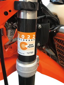 MOOSE OFFROAD Clip-On Registration Holder SH1