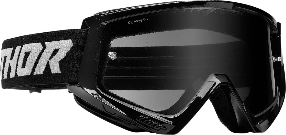 THOR Combat Sand Goggle - Racer - Black/Gray - Smoke Lens 2601-2693
