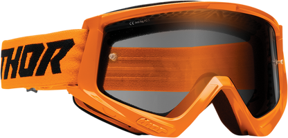 THOR Combat Sand Goggle - Racer - Flo Orange/Black - Smoke Lens 2601-2699
